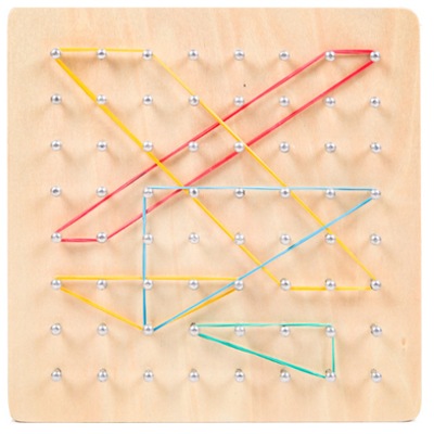 GEOPLANO DE MADERA BARNIZADO C/CLAVO DE GOTA 23.5 X 23.5 CMS MC. ALEX