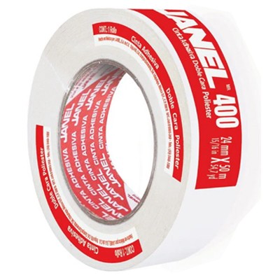 CINTA ADHESIVA DOBLE CAPA DE 24MM X 50M JANEL