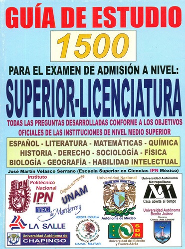 GUIA DE ESTUDIO 1500  SUPERIOR - LICENCIATURA