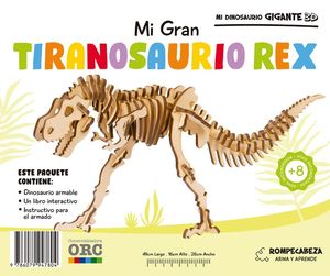 MI DINOSAURIO GIGANTE 3D. TIRANOSAURIO REX