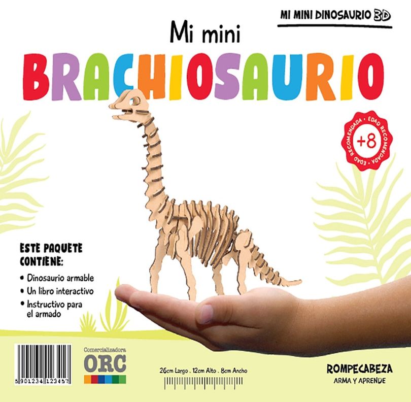 MI DINOSAURIO 3D. BRANCHIOSAURIO