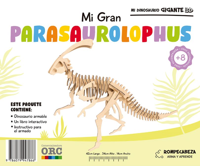 MI DINOSAURIO GIGANTE 3D. PARASAUROLOPHUS