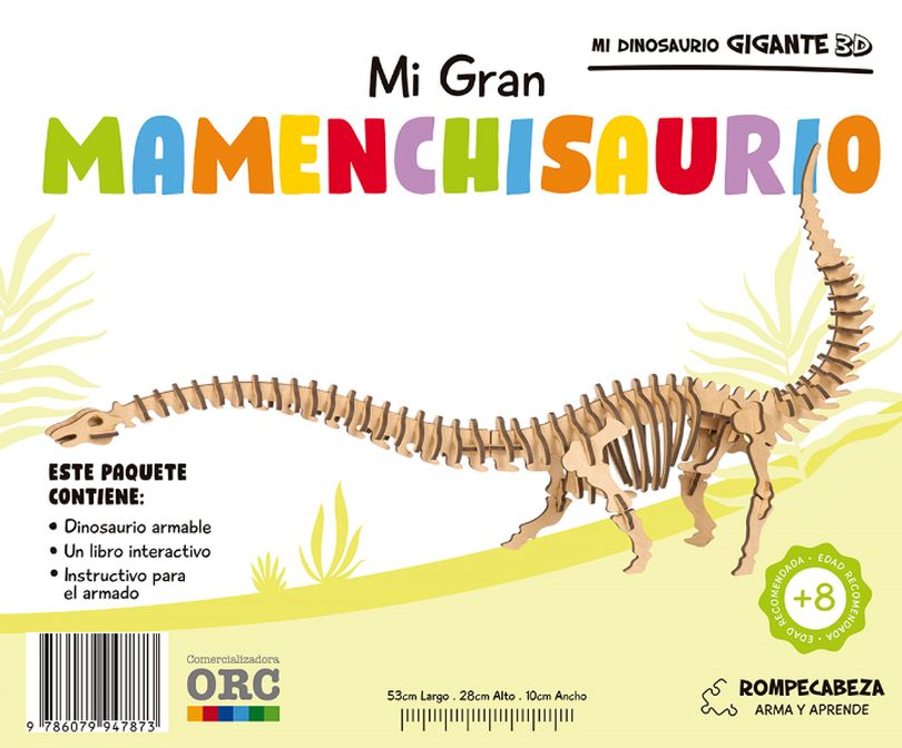 MI DINOSAURIO GIGANTE 3D. MAMENCHISAURIO