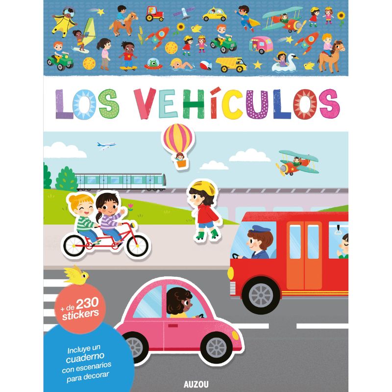 LOS VEHICULOS, LIBRO DE STICKERS