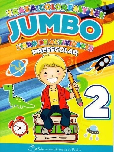 TRAZA COLOREA Y LEE  JUMBO LIBRO DE ACTIVIDADES 2