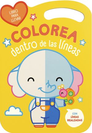 COLOREA DENTRO DE LAS LINEAS. ELEFANTE
