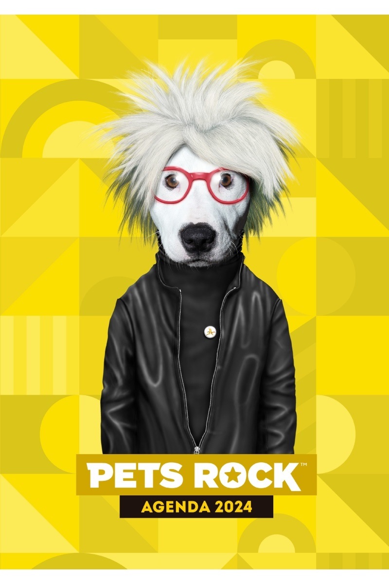 AGENDA 2024. PETS ROCK GIZMO AMARILLO