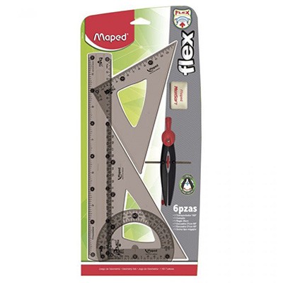 JUEGO DE GEOMETRIA IROMPIBLE FLEX MAPED