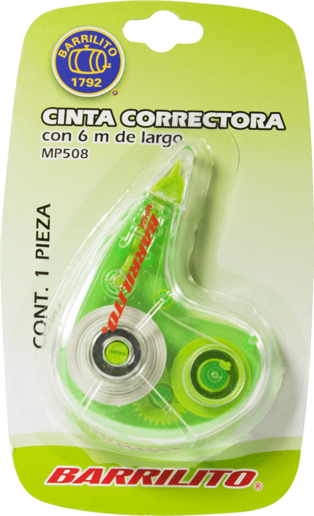 CORRECTOR DE CINTA ROLLER 5 MM X 6 MTS. MOD. MP508 MC. BARRILITO