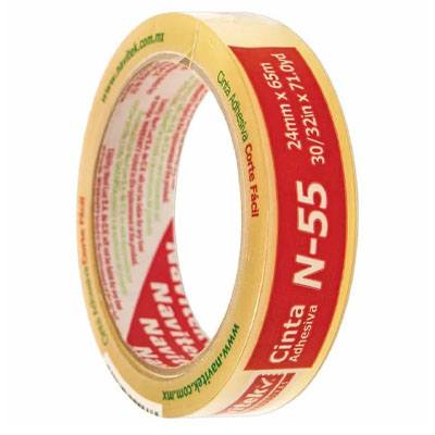 CINTA ADHESIVA TRANSPARENTE DE 24 MM X 65 MTS NAVITEK