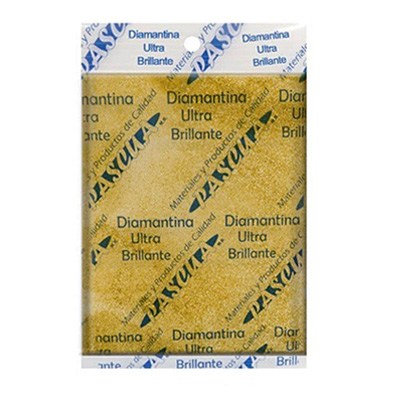 BOLSA DE DIAMANTINA G-FINO COLOR ORO CLARO DE 50 GRS. PASCUA
