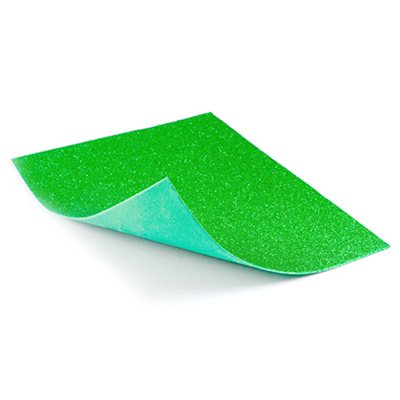 FOMI CON DIAMANTINA COLOR VERDE BANDERA DE 43 X 55 CMS. PASCUA