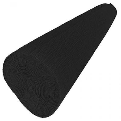 PAPEL CREPE COLOR NEGRO DE 50 CMS X 2 MTS PASCUA