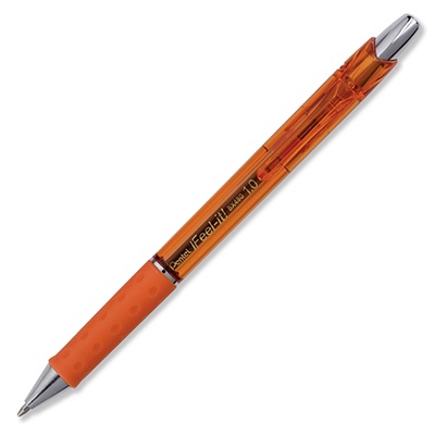 BOLIGRAFO RETRACTIL FEEL-IT COLOR NARANJA DE 1.0 MM PENTEL