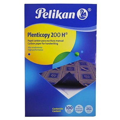 PAPEL CARBON AZUL TAMAÑO OFICIO CON 100 HOJAS PELIKAN
