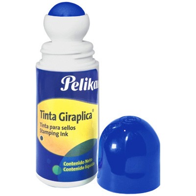TINTA PARA SELLO GIRAPLICA AZUL 60 ML. PELIKAN