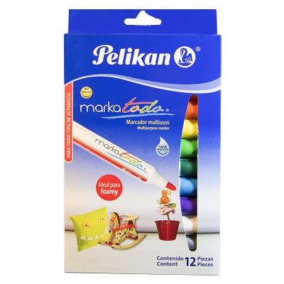 MARCADORES MARKATODO CON 12 COLORES PELIKAN