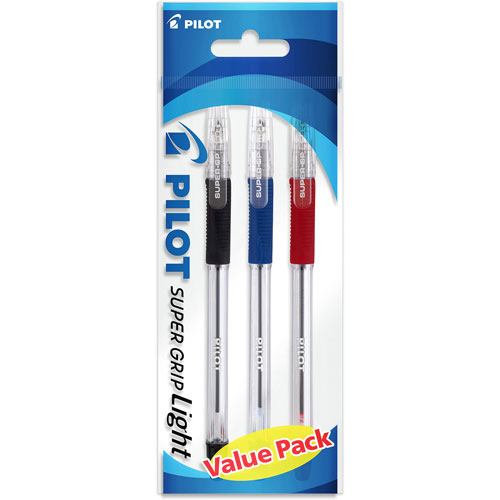 BOLIGRAFOS SUPER GRIP LIGHT 0.7MM 10645 BOLSA C/3 PZAS NEGRO-AZUL-ROJO