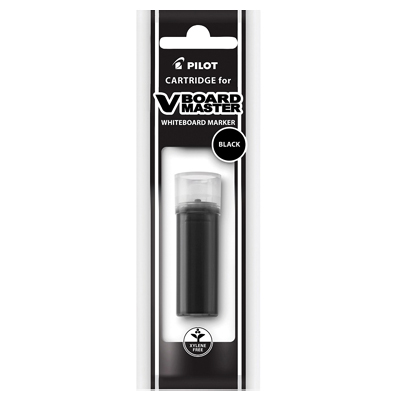 CARTUCHO PARA MARCADOR V BOARD MASTER COLOR NEGRO PILOT