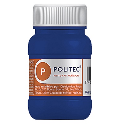 PINTURA ESCOLAR POLITEC DE 100 ML COLOR AZUL ULTRAMAR (315)
