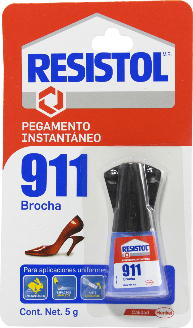 PEGAMENTO INSTANTANEO 911 DE 5 GRS. EN BROCHA MC. RESISTOL