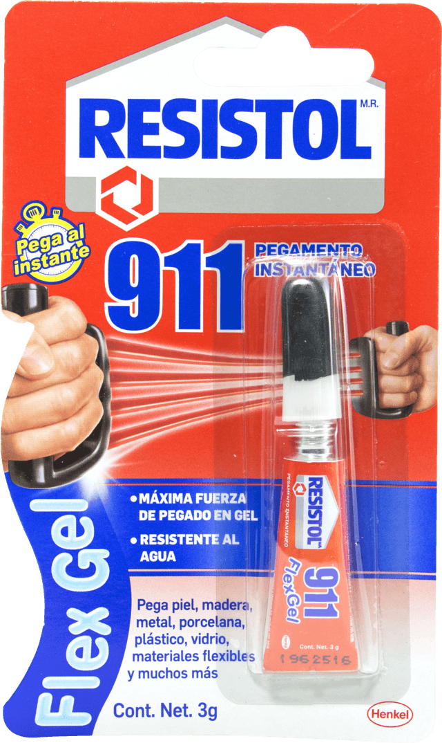 PEGAMENTO INSTANTANEO 911 SUPER GEL DE 3 GRS. MC. RESISTOL