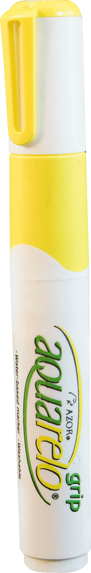 MARCADOR DE AGUA AQUARELO GRIP (2200) MC. AZOR COLOR AMARILLO