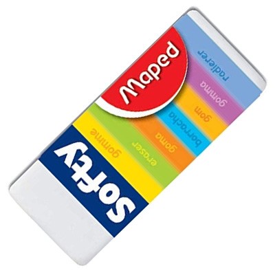 BORRADOR BLANCO SOFTY MAPED