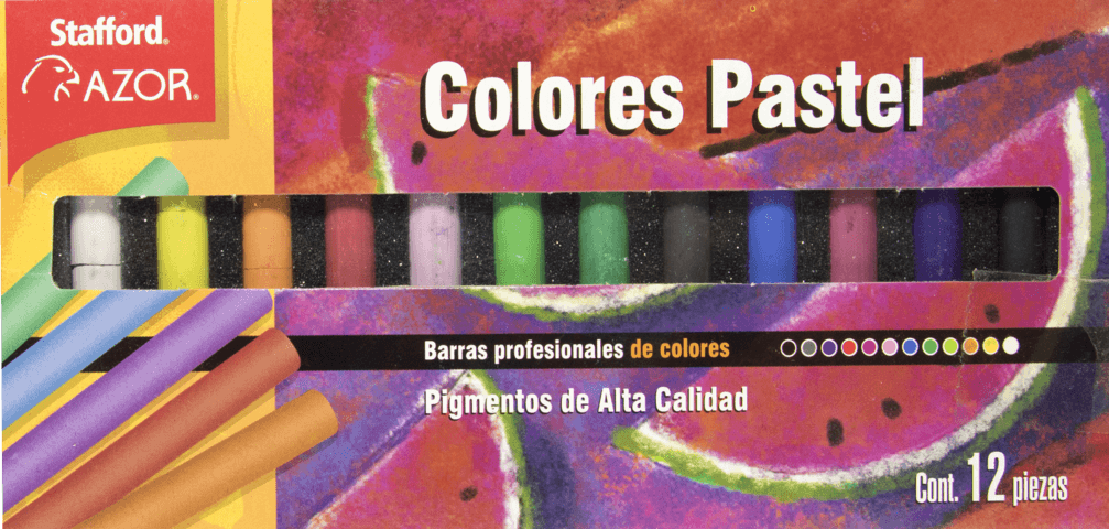 CAJA CON 12 GISES COLORES PASTEL MC. STAFFORD