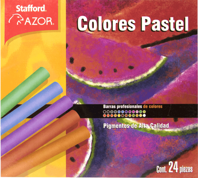 CAJA CON 24 GISES COLORES PASTEL MC. STAFFORD