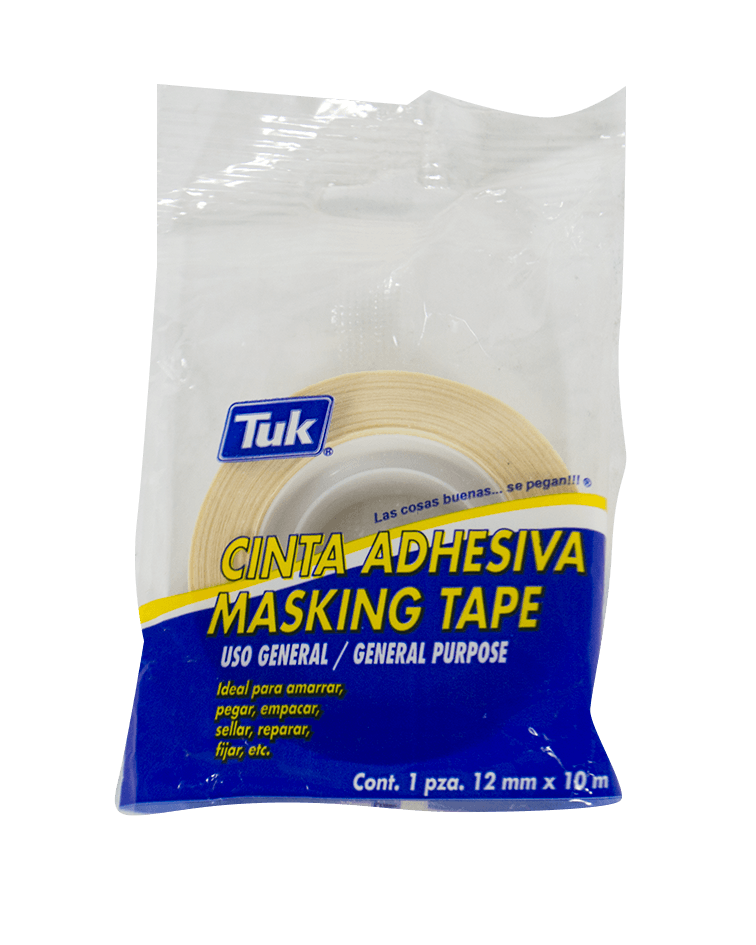 CINTA ADHESIVA MASKING-TAPE MOD. 111 12MM X 10MTS MC. TUK