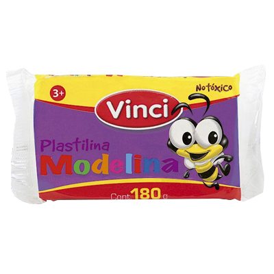 BARRA DE PLASTILINA MODELINA DE 180 GRS COLOR VIOLETA VINCI
