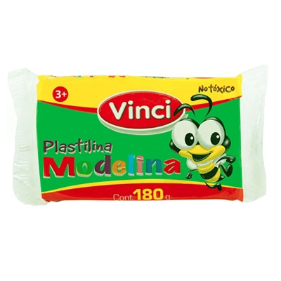 BARRA DE PLASTILINA MODELINA DE 180 GRS VERDE CLARO VINCI