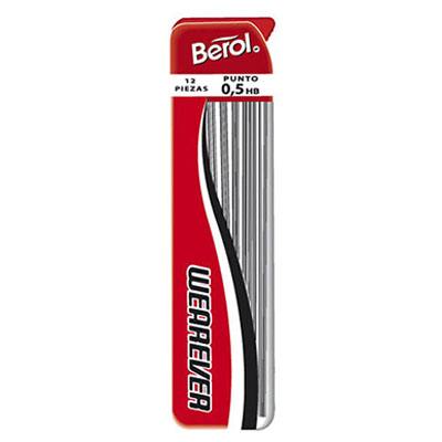 TUBO DE MINAS 0.5 MM HB WEAREVER BEROL