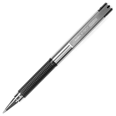 BOLIGRAFO COMPACTO F-301 DE PUNTO FINO COLOR NEGRO ZEBRA