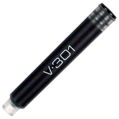 CARTUCHO DE TINTA PARA PLUMA FUENTE V-301 COLOR NEGRO ZEBRA