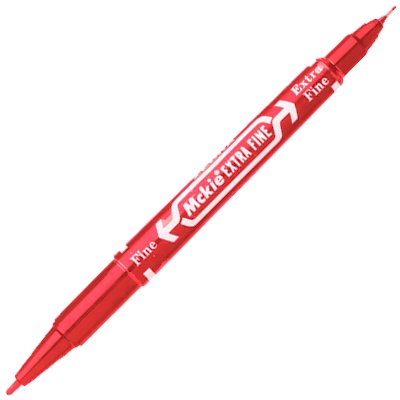 MARCADOR PARA ACETATO MCKIE ROJO ZEBRA