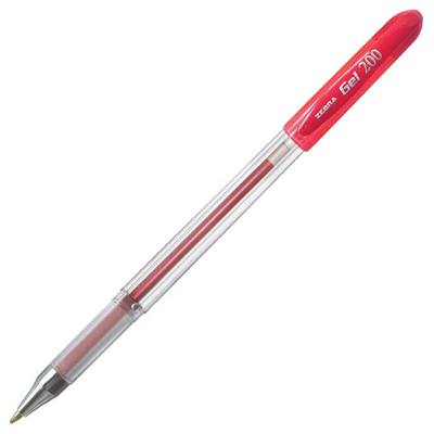 BOLIGRAFO ROLLER GEL 200 ROJO ZEBRA