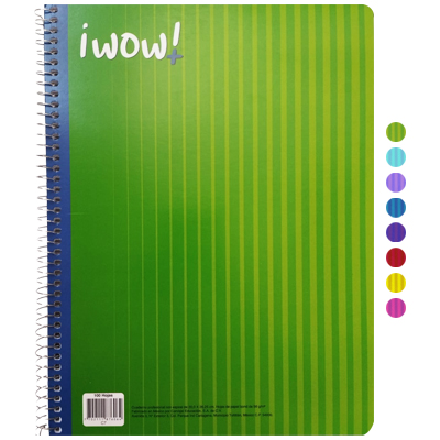 CUADERNO PROFESIONAL WOW UNICOLOR DE RAYAS CON 100 HOJAS NORMA