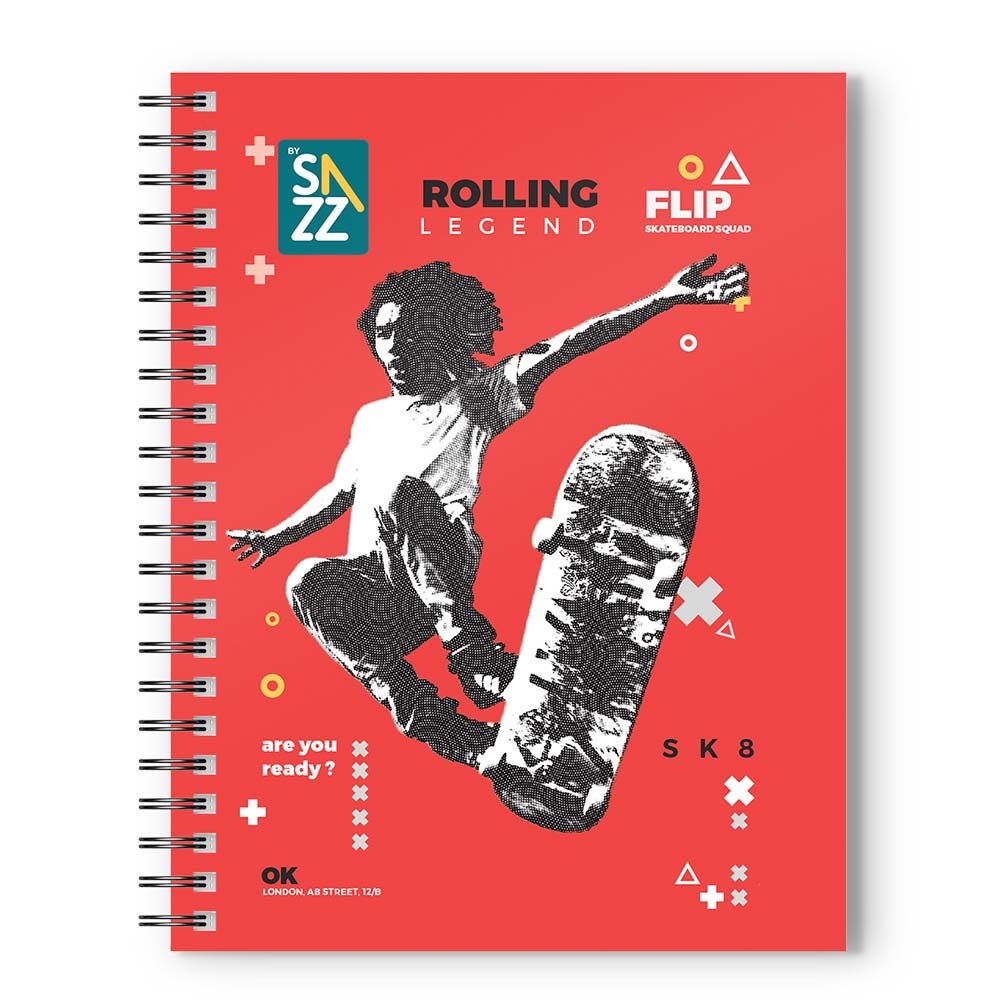 CUADERNO FRANCES HOMME CON 100 HOJAS DE CUADRO 7 MM. SAZZ