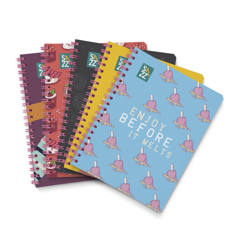 CUADERNO FRANCES GIRLY CON 100 HOJAS DE CUADRO 7 MM. SAZZ