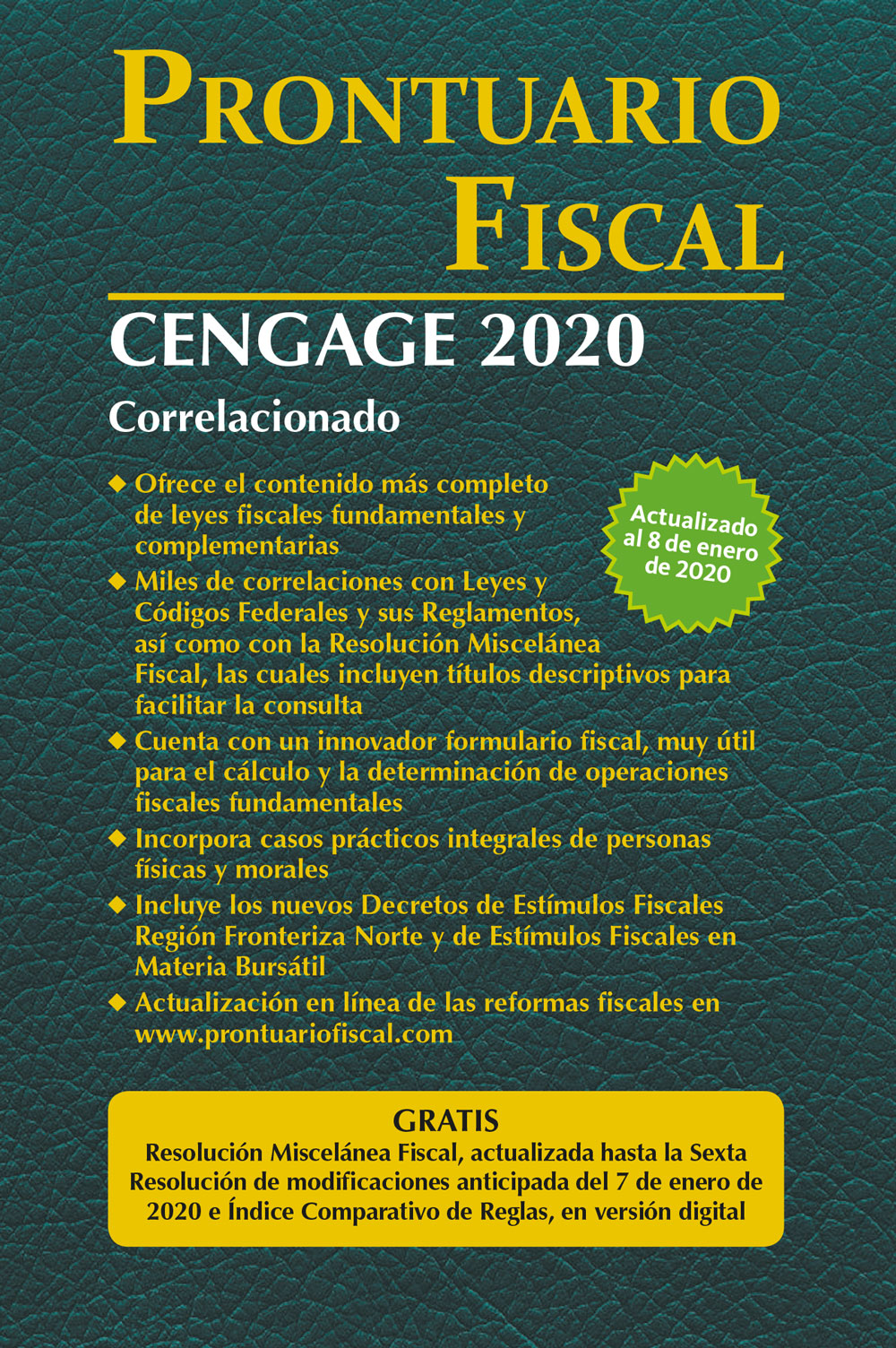 PRONTUARIO FISCAL CENGAGE 2020 +++