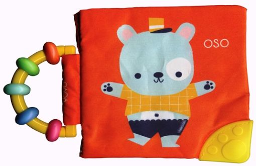 MI LIBRO SUAVE CON SONAJA Y MORDEDERA: OSO