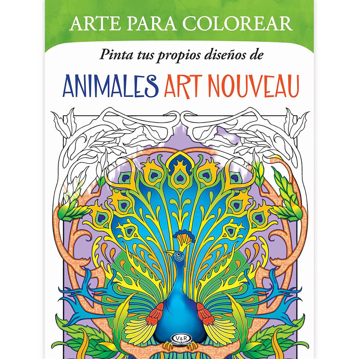 ANIMALES ART NOUVEAU ARTE PARA COLOREAR