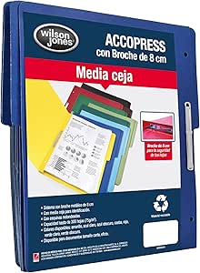 CARPETA ACCOPRESS T/C BROCHE OCULTO MC. ACCO COL. AZUL FTE