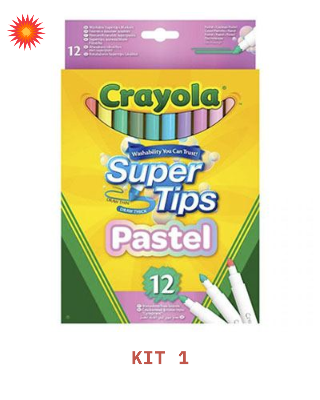 PLUMONES SUPER TIPS COLOR PASTEL