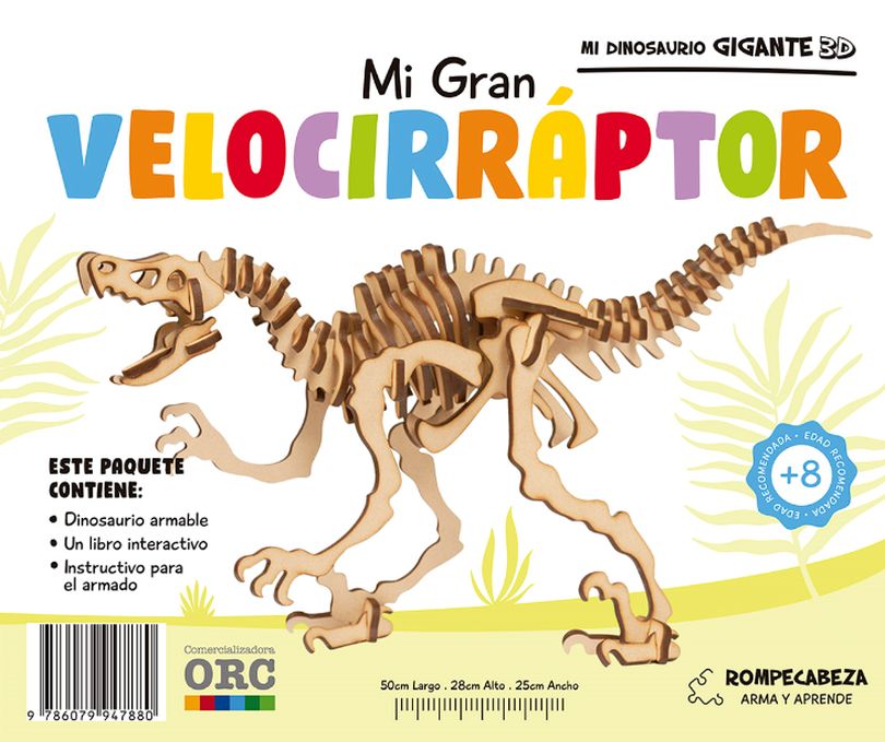 MI DINOSAURIO GIGANTE 3D. VELOCIRAPTOR